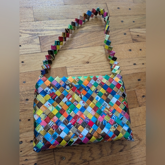 Y2K Recycled Candy Wrapper Purse - Picture 5 of 8
